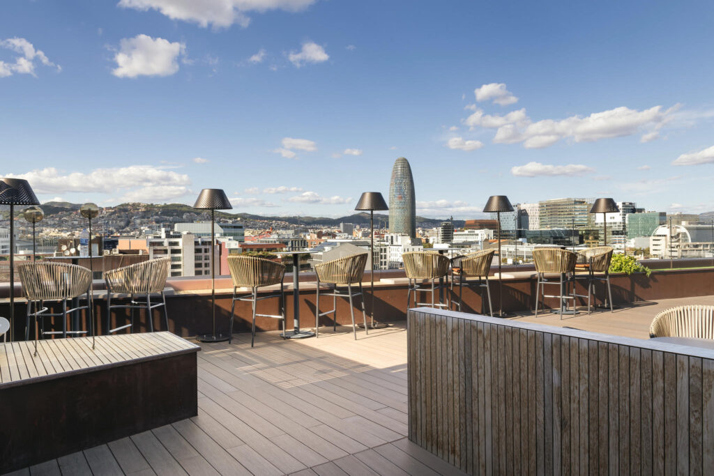 Terraza moderna y elegante